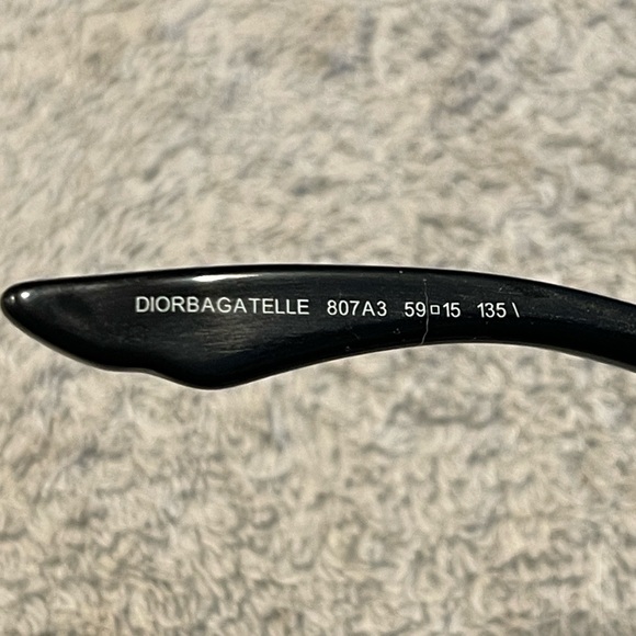 Christian Dior Bagatelle black sunglasses - 100% Authentic - Picture 6 of 13